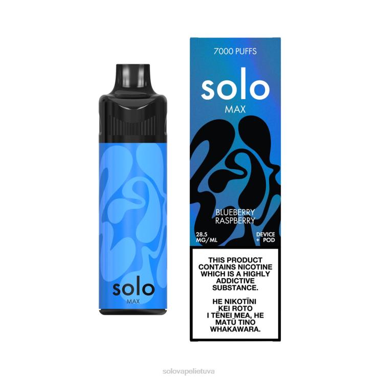 Solo MAX ankšties rinkinys mėlynių aviečių 6H68F65 | Solo Vape Lietuva