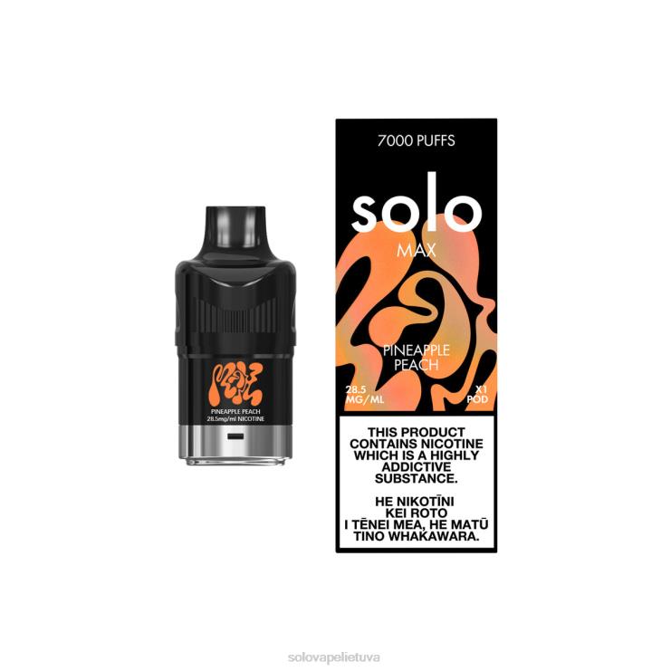 Solo MAX ankštis ananasinis persikas 6H68F85 | Solo Vape Lietuva