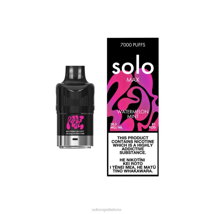 Solo MAX ankštis arbūzų mėtų 6H68F86 | Solo Vape Kaina