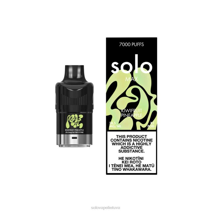 Solo MAX ankštis kivių ananasų 6H68F87 | Solo Vape Disposable