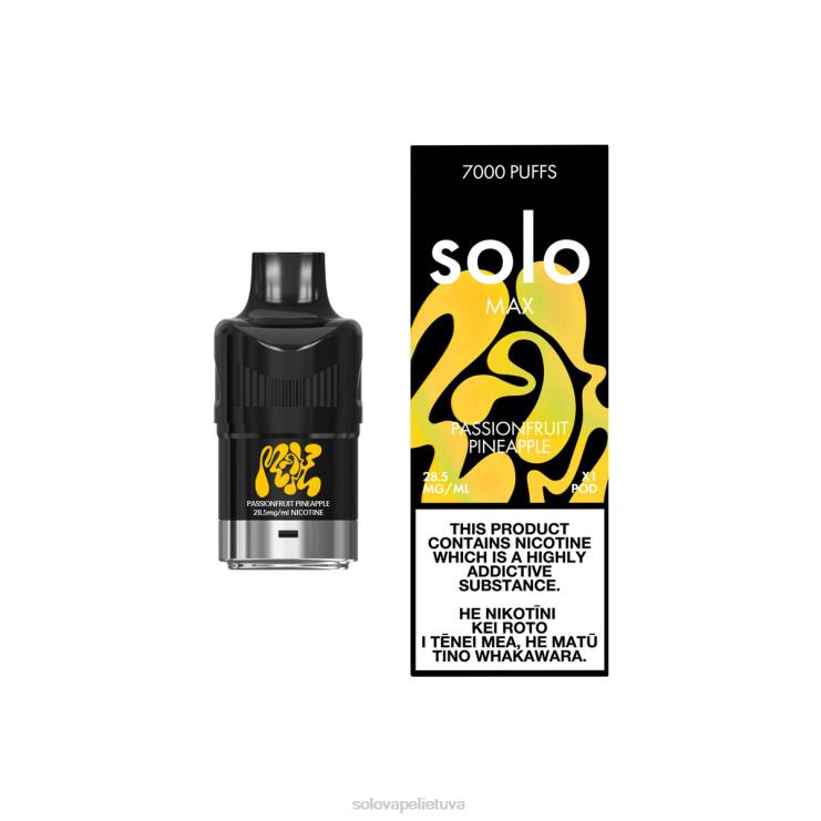 Solo MAX ankštis pasiflorų ananasai 6H68F81 | Solo Vape Lietuva