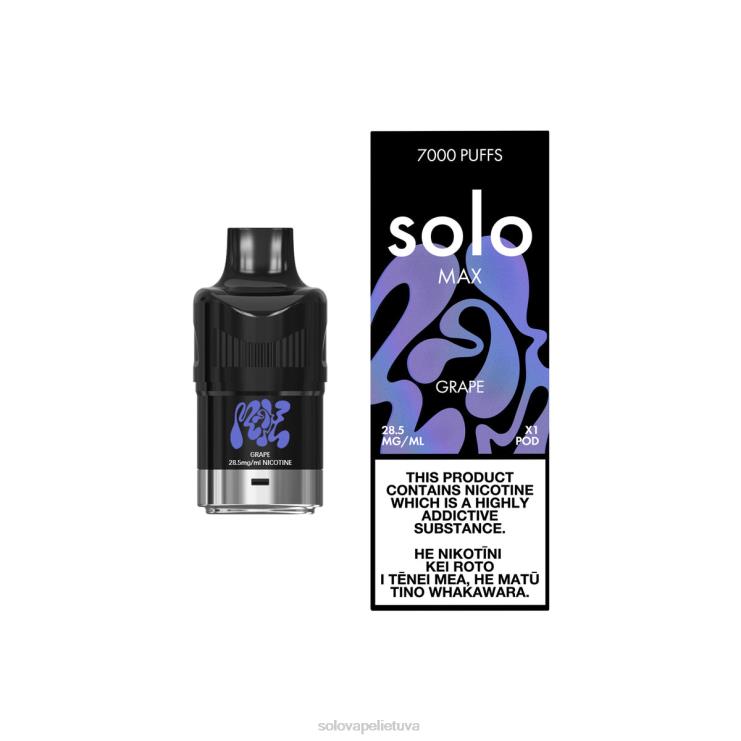 Solo MAX ankštis vynuogių 6H68F78 | Solo Vape Kaina