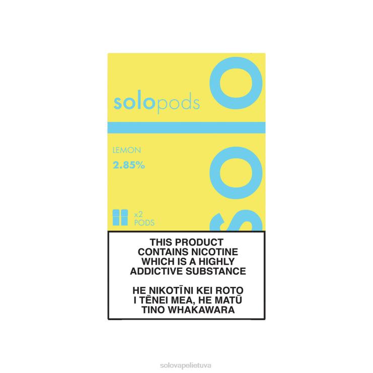 Solo pakaitinė dėžutė 2 pak citrina 6H68F55 | Solo Vape Disposable