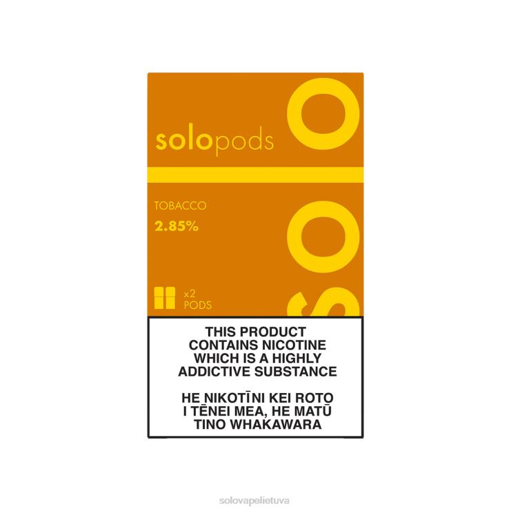 Solo pakaitinė dėžutė 2 pak tabakas 6H68F50 | Solo Vape Kaina