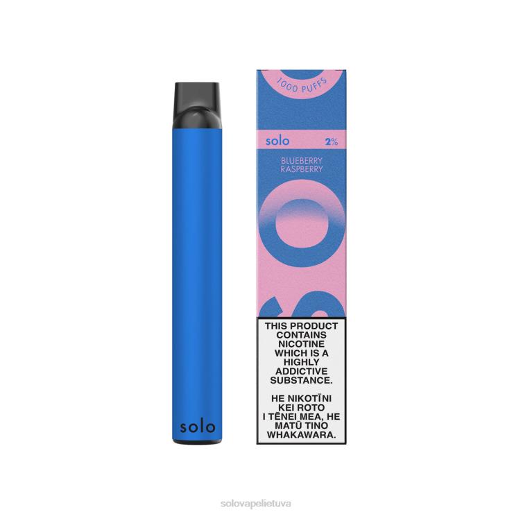 Solo vienkartinė vape rojaus kolekcija mėlynių aviečių 6H68F19 | Solo Vape Disposable