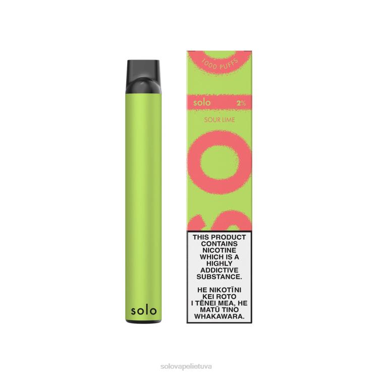 Solo vienkartiniai garai rūgščiųjų liepų 6H68F18 | Solo Vape Kaina